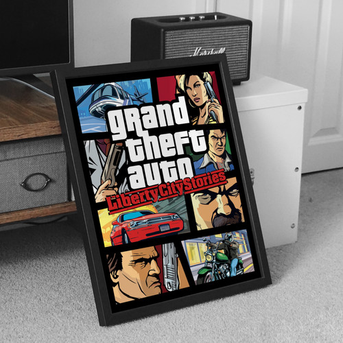 Poster artistico gta liberty - gta,